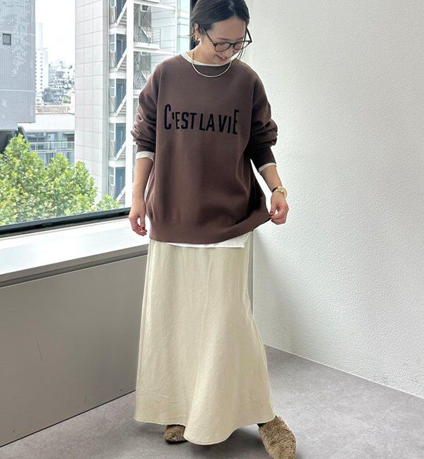  「【インフルエンサーセレクト】ソフトツイルバイヤススカート」|スカート|