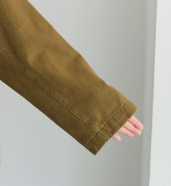  「フェイクレザー襟カバーオールジャケット」|テーラードジャケット|