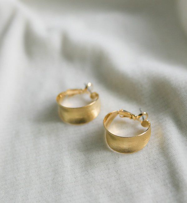  「メタルフープピアス」|ピアス|