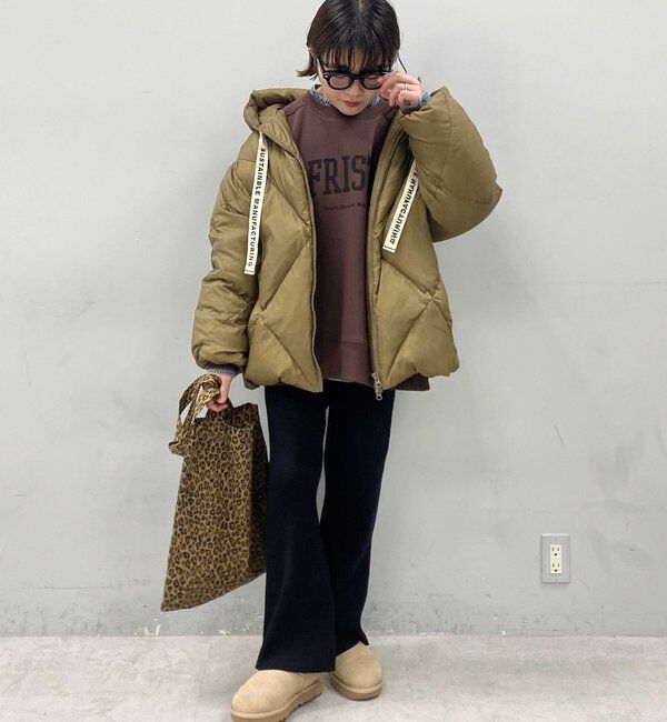  「リサイクルダウンジップアップフードジャケット」|テーラードジャケット|