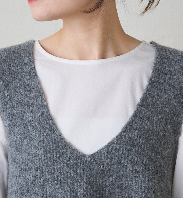  「片畦ニットビスチェ」|ニット・セーター|