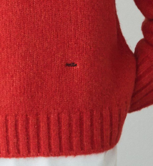  「アルパカ混深Vネックニットプルオーバー」|キャミソール|