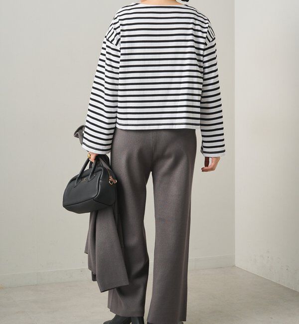  「ボーダーショートカットソー」|Tシャツ・カットソー|