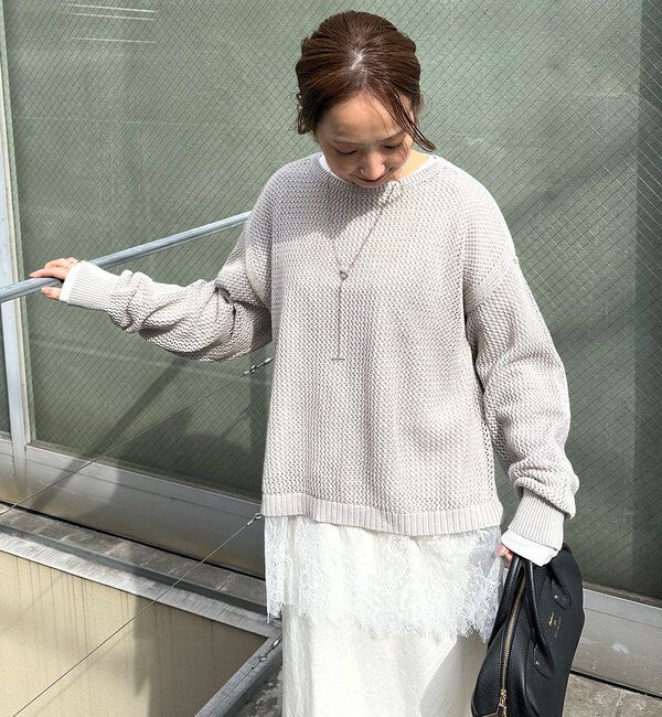  「【＠sein___000企画】メッシュ編みニットプルオーバー」|プルオーバー|