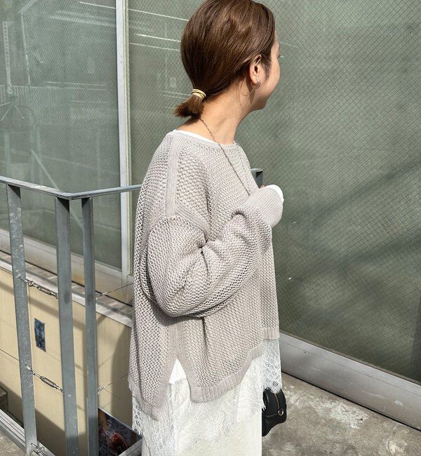  「【＠sein___000企画】メッシュ編みニットプルオーバー」|プルオーバー|