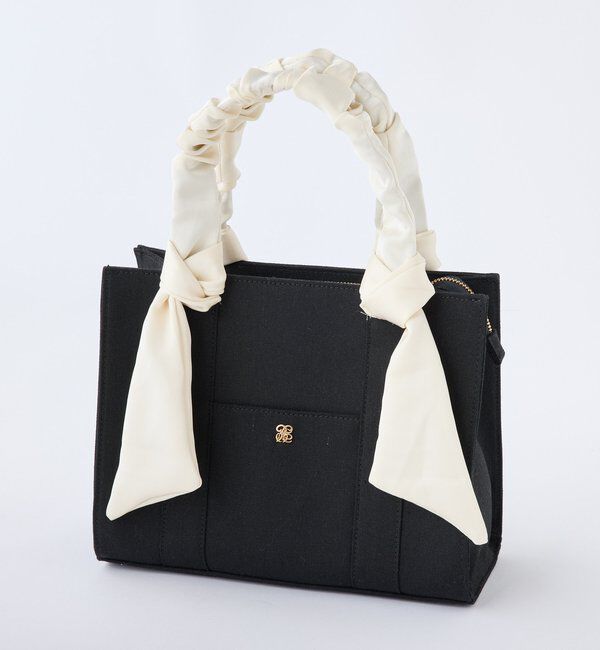  「【新色追加】ギャザーハンドルミニトート」|ショルダー・メッセンジャー|ブラック