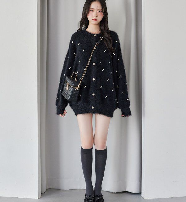  「チャーム付きキルティングバニティバッグ」|ショルダー・メッセンジャー|