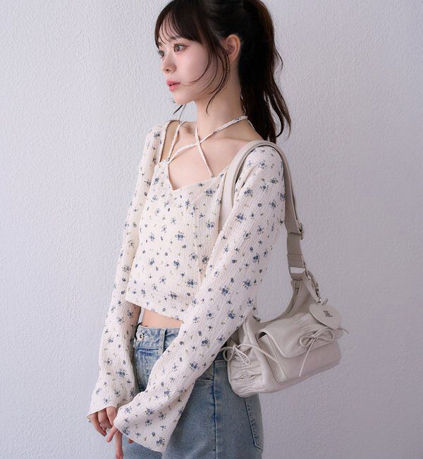  「【ペットボトルが入る！】ミラー付きドロストバック」|ショルダー・メッセンジャー|