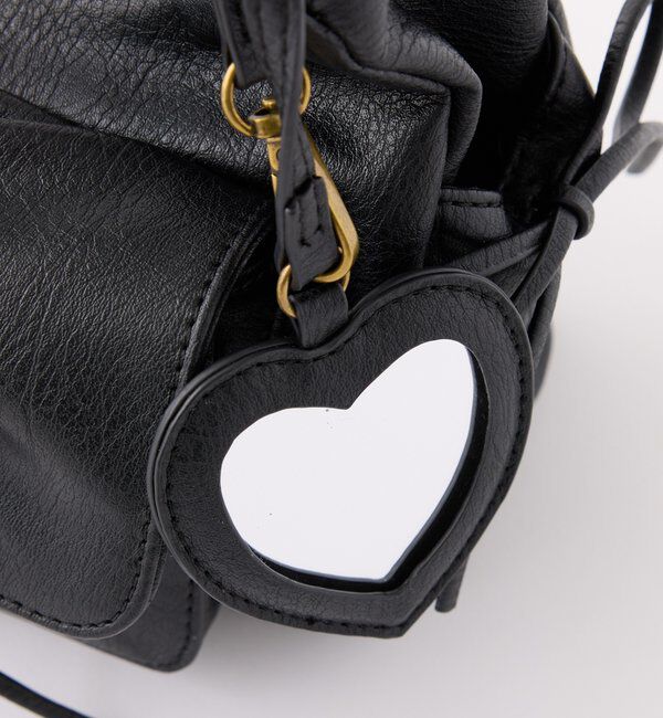  「【ペットボトルが入る！】ミラー付きドロストバック」|ショルダー・メッセンジャー|