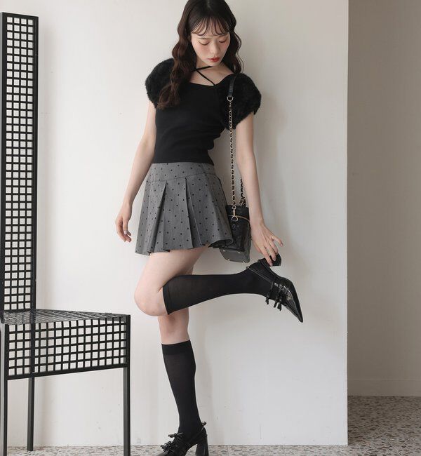  「リボン付きポインテッドストラップシューズ」|その他|