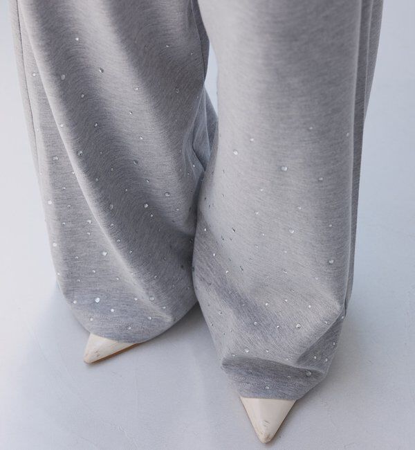  「セットアップ対応／裾ビジューカットパンツ」|その他|