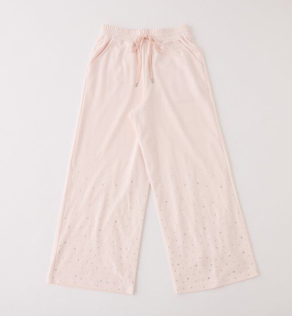  「セットアップ対応／裾ビジューカットパンツ」|その他|