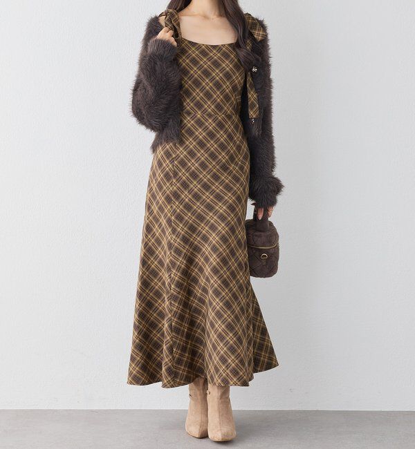  「【新色追加】着痩せ効果抜群/マイナス5キロ見えキャミワンピ」|ワンピース|