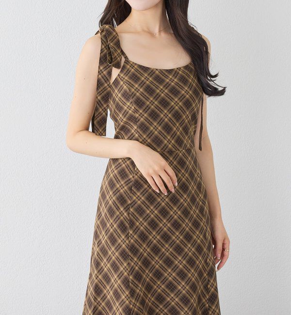  「【新色追加】着痩せ効果抜群/マイナス5キロ見えキャミワンピ」|ワンピース|