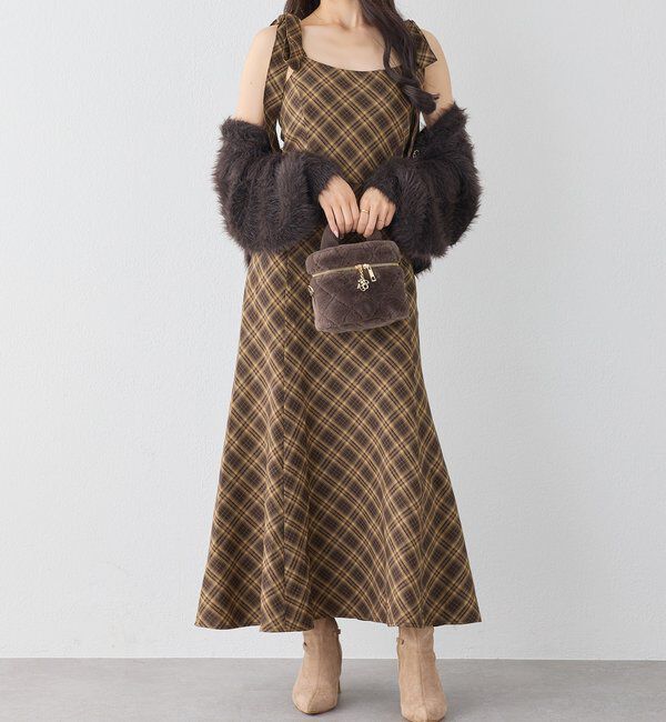  「【新色追加】着痩せ効果抜群/マイナス5キロ見えキャミワンピ」|ワンピース|