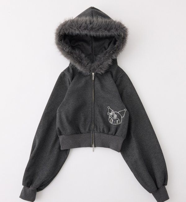  「【マイメロディ／クロミコラボ】ファー付きパーカー」|パーカー|