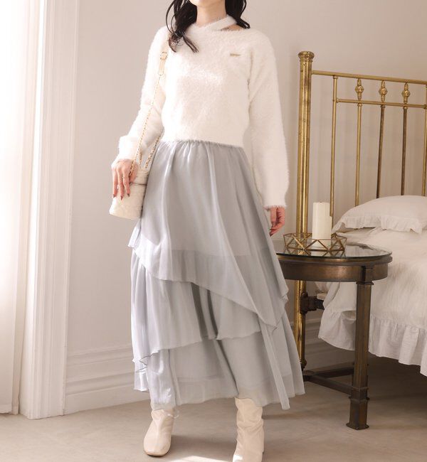  「ティアードロングスカート」|スカート|