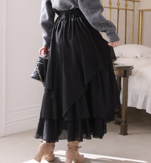  「ティアードロングスカート」|スカート|