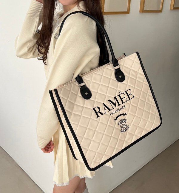  「【WEB限定リバイバル】ロゴ刺しゅう入りキルティングトートバッグ」|ショルダー・メッセンジャー|