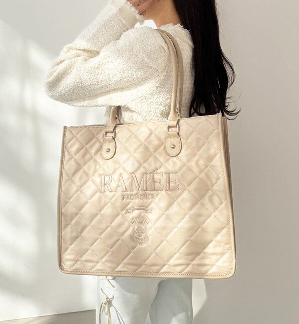  「【WEB限定リバイバル】ロゴ刺しゅう入りキルティングトートバッグ」|ショルダー・メッセンジャー|