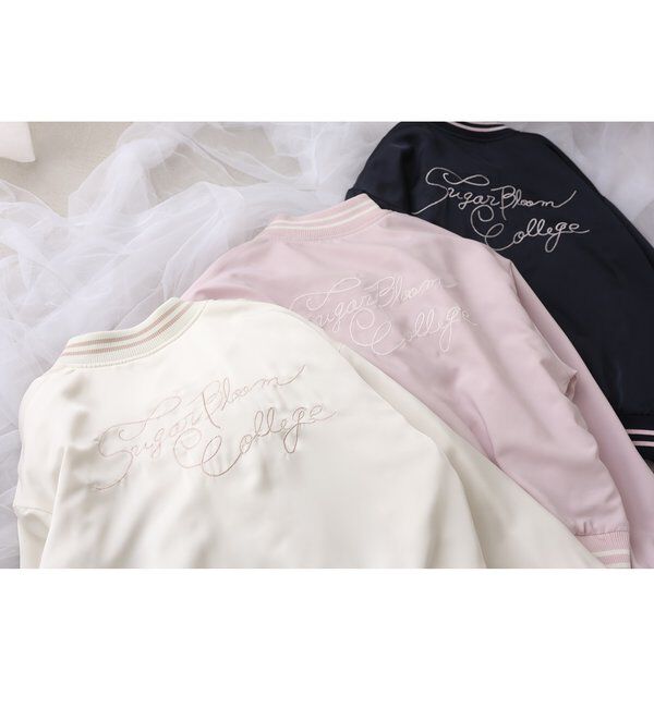  「ロゴ入りスカジャン」|ダウンベスト・ベスト|