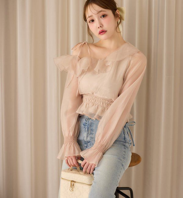  「2WAYワンショルフリルブラウス」|シャツ・ブラウス|