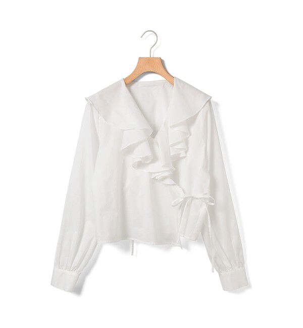 MARMARMAR「MARMARMAR ラッフルフリルカシュクールブラウス」|シャツ・ブラウス|