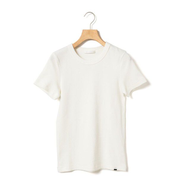 MARMARMAR「MARMARMAR ハーフスリーブリブTシャツ」|Tシャツ・カットソー|オフホワイト