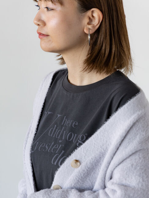 Lugnoncure「【抗菌防臭】柄アソートロングTシャツ」|Tシャツ・カットソー|チャコールグレー