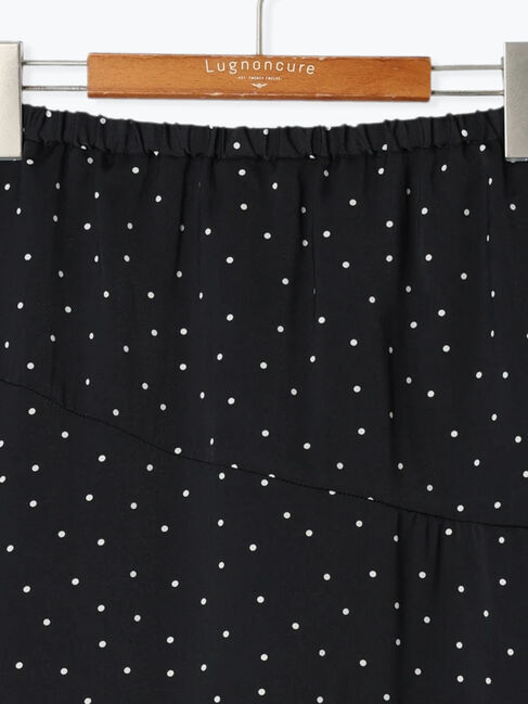 Lugnoncure「無地/ドット切替フレアスカート」|スカート|