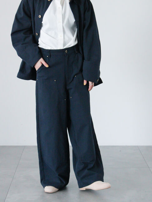 Lugnoncure「ワークストレートパンツ《2025spring catalog item》」|その他|ネイビー
