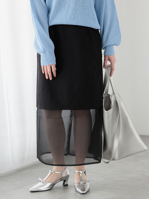 Te chichi TERRASSE「シアーレイヤードセットスカート《2025spring catalog item》」|スカート|