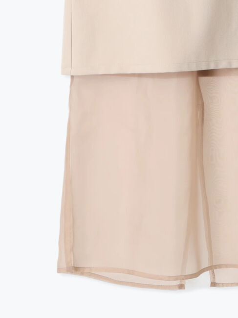 Te chichi TERRASSE「シアーレイヤードセットスカート《2025spring catalog item》」|スカート|