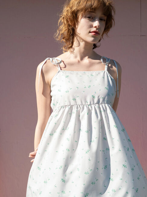 Te chichi TERRASSE「フラワープリントミニキャミワンピース《2025summer catalog item》」|ワンピース|ベージュ