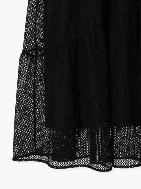 Te chichi TERRASSE「メッシュアシメティアードスカート《2025summer catalog item》」|スカート|