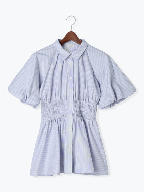 Te chichi「【松井愛莉着用】バルーンスリーブシャツチュニック」|シャツ・ブラウス|