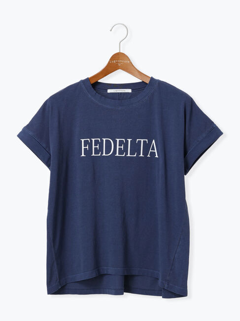 Lugnoncure「ピグメントロゴプリントTシャツ」|Tシャツ・カットソー|