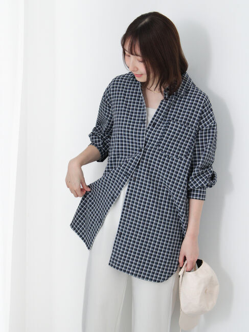 Te chichi TERRASSE「オーバーサイズチェックシャツ」|シャツ・ブラウス|