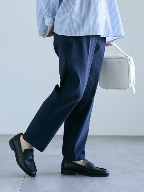 Lugnoncure「ストレッチテーパードパンツ」|その他|ネイビー