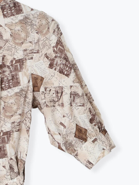 Te chichi「マップパターンプリントワンピース」|ワンピース|