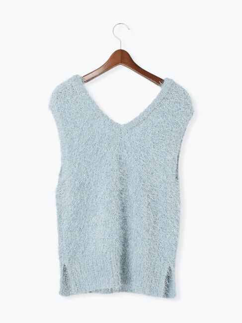 Te chichi TERRASSE「ラメシャギーニットベスト」|ニット・セーター|