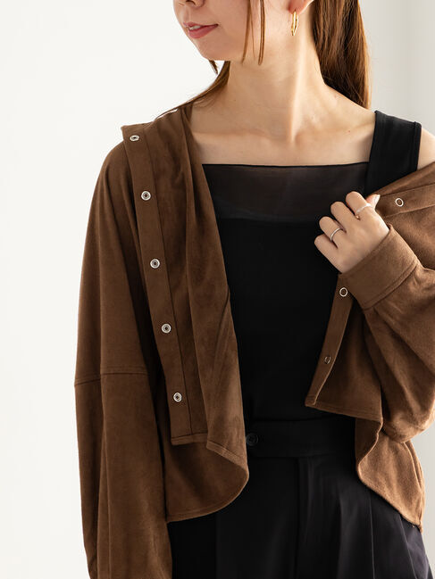 Te chichi「シアー切替タンクトップ」|タンクトップ|ブラック