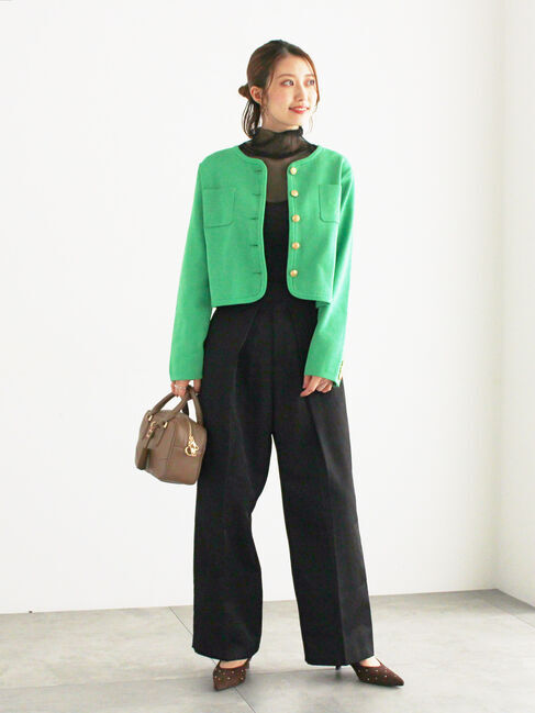 Te chichi「レタードポケットジャケットカーディガン」|カーディガン|