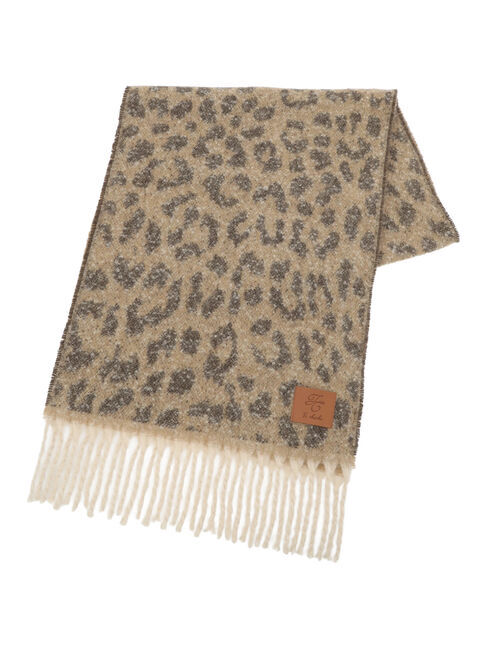 Te chichi「レオパードマフラー」|その他|ベージュ