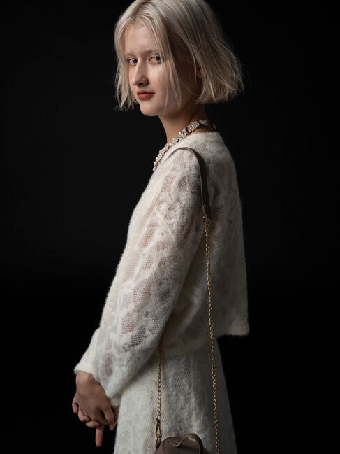 Te chichi「起毛レースニットプルオーバー（セットアップ可）《2025winter catalog item》」|ニット・セーター|