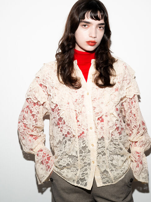 Te chichi「レースフリルレイヤードブラウス《2025winter catalog item》」|シャツ・ブラウス|
