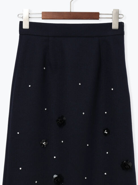 Te chichi「ビジューデザインナロースカート《2025winter catalog item》」|スカート|