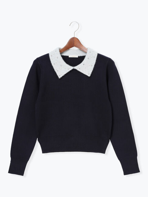 Te chichi「ラメフェザーデコラカラーニット」|ニット・セーター|