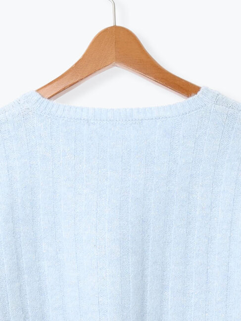 Lugnoncure「ラメ混ワイドリブニット」|ニット・セーター|