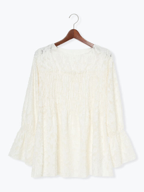 Te chichi「【宮本茉由着用】カットジャガードチュニックブラウス」|シャツ・ブラウス|
